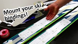 How to mount your Ski Bindings at HOME Part 1 [upl. by Eednus]