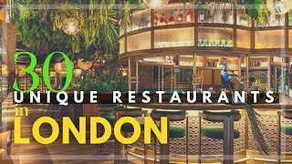 You HAVE TO visit these top restaurants in London  30 places to eat in London before you die [upl. by Leatri724]