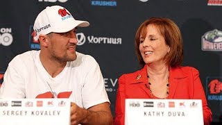 SERGEY KOVALEV amp KATHY DUVA  DELUSION amp DENIAL OVER ELEIDER ALVAREZ KO LOSS [upl. by Eednam]