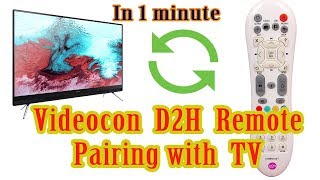 How to pair Videocon D2H Universal Remote to TV [upl. by Rich232]