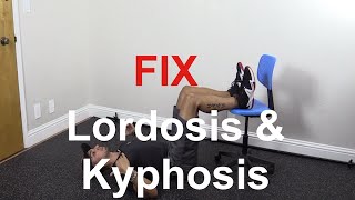 How to fix lordosis and kyphosis together [upl. by Enileoj]