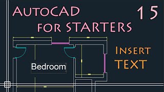 AutoCAD 2D  Insert TEXT [upl. by Corly]