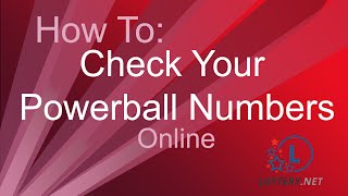 How to check your Powerball Numbers online [upl. by Alvord]