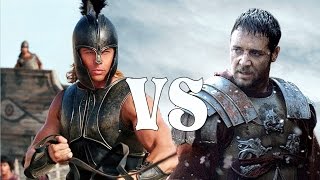 Maximus of Rome VS Achilles Gladiator VS Troy Movie [upl. by Roumell511]