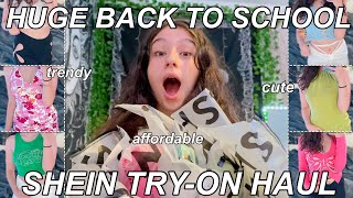 HUGE TRENDY BACK TO SCHOOL SHEIN TRYON HAUL 2021 [upl. by Lewis]