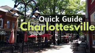 Charlottesville VA Quick Guide for Lost Tourists [upl. by Gilbertina444]