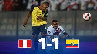 Eliminatorias  Perú 11 Ecuador  Fecha 16 [upl. by Olaznog]