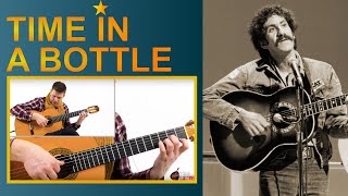 How To Play Time In A Bottle Fingerstyle Guitar Lesson Jim Croce Tutorial [upl. by Manfred]