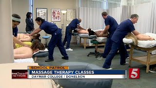 Students Learn Massage Therapy At Daymar College [upl. by Luhe]