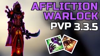 AFFLICTION WARLOCK PVP 335  BEGINNER GUIDE WARMANE WOTLK TalentsGearSpellsDuelsTips 2022 [upl. by Remy288]