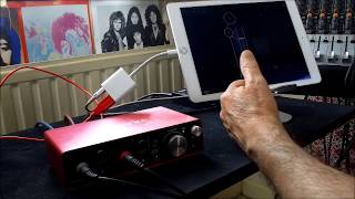 Focusrite Scarlett 2i2  FULL SetUp Tutorial amp Demo for the iPad [upl. by Berny]