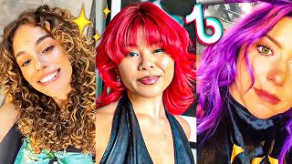 Tiktok Hair Transformations That Makes Me HAPPY 🥰🌈 [upl. by Eseenaj]