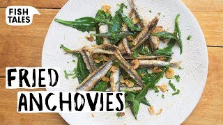 How To Fry Fresh ANCHOVIES  Bart van Olphen [upl. by Samid]