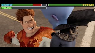 Megamind vs Titan with healthbars  Final Fight [upl. by Notxam]