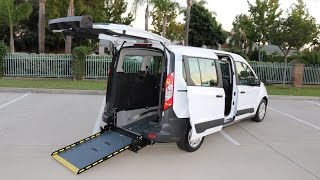 Ford Transit Connect Wheelchair Van  Rear Entry Wheelchair Ramp [upl. by Ennobe]