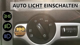 Licht am Auto einschalten  anmachen  Fahrschule  Autofahren lernen [upl. by Prasad]