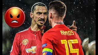 Sergio Ramos vs Zlatan Irbahimovic Crazy Fights ● FoulstacklesRed cards amp Bad Boy moments [upl. by Utimer847]