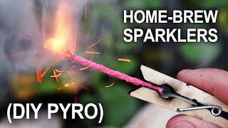 Making Sparklers  Improvised HandHeld Fireworks [upl. by Casaleggio]