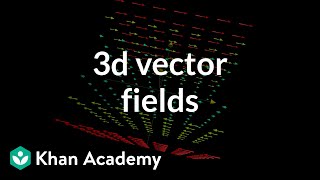 3d vector fields introduction  Multivariable calculus  Khan Academy [upl. by Silvain]