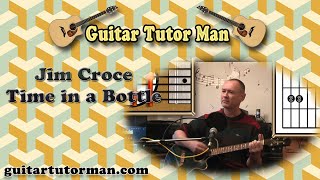 Time In A Bottle  Jim Croce  Acoustic Guitar Lesson [upl. by Nimaj]