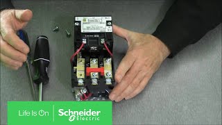 Installing Thermal Units amp Auxiliary Contacts on NEMA Type S Starters  Schneider Electric Support [upl. by Savinirs717]