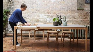 Modern Extendable Dining Table  Adventures In Furniture [upl. by Briscoe]