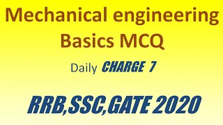 Mechanical engineering basic mcq [upl. by Haase]