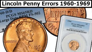 19601969 Lincoln Penny Errors amp Varieties Complete Guide  Values amp Clear Explanation [upl. by Hudgens631]