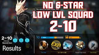 【明日方舟Arknights】210  Low LvlRarity Squad  Arknights Strategy [upl. by Kcered780]