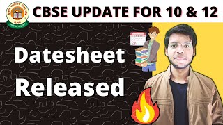 CBSE Datesheet for Class 10 amp 12 Released [upl. by Yrrah544]