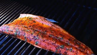 Grilled Sockeye Salmon  Christine Cushing [upl. by Ecnerret]