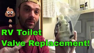 How To Replace Your RV Toilet Valve  Thetford 31705 Valve [upl. by Jemimah]