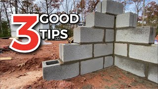 3 Great Tips for Blockwork  Build A Foundation [upl. by Maddox546]