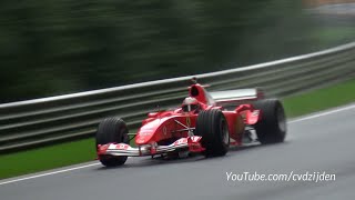 Ferrari F1 V8 amp V10  Close Call Fly Bys SUPER Sounds [upl. by Patricio]