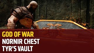 God of War  Nornir Chest in Tyrs Vault [upl. by Einallem511]