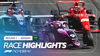 F1 Academy Race Highlights  2024 Jeddah [upl. by Ymmac]