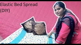 Elastic BedspreadFitted Bedspread DIY [upl. by Akeenat164]