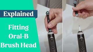 How To Fit amp Remove OralB Brush Heads [upl. by Kred]