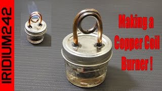 Build Your Own Copper Coil Alcohol Burner Stove [upl. by Yerrok]