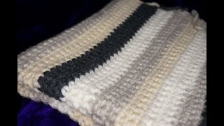 How to crochet a blanket for beginners using the single crochet stitch [upl. by Niarda964]