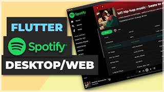 Flutter Spotify Clone DesktopWeb UI  Apps From Scratch [upl. by Oiramej745]