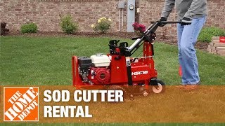 Pro Sod Cutter Rental  The Home Depot Rental [upl. by Imik]