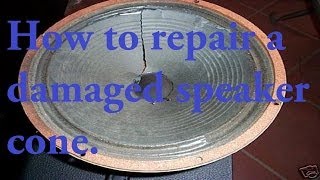 How to repair a damaged speaker [upl. by Arabel]