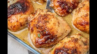 Honey Mustard Chicken Thighs [upl. by Arabela]