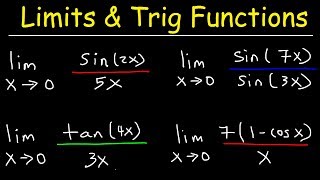 Limits of Trigonometric Functions [upl. by Waters]