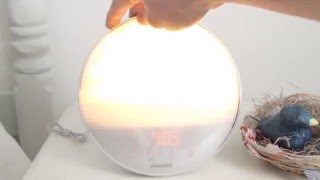 FEATURES and SETUP of Philips light alarm HF3520 [upl. by Nilrak393]