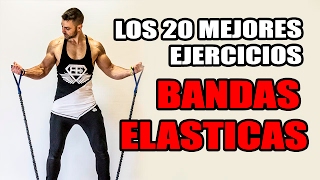 🔴 Los 20 mejores EJERCICIOS  BANDAS ELASTICAS [upl. by Krys]