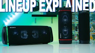 Sonys 2020 Speaker Lineup Explained  XB43 XB33 XB23 [upl. by Anatnom]