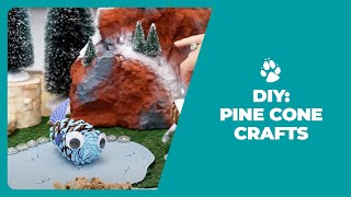 3 DIY Pine Cone Crafts Ideas for Kids  Great Wolf Lodge [upl. by Irrol]