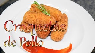 Receta Croquetas de Pollo  Cocinando con Yolanda [upl. by Virgilio42]